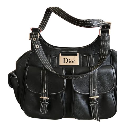 dior purse black|christian Dior Black bag.